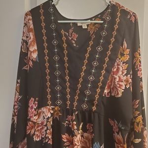 EUC Style & Co. Floral Blouse